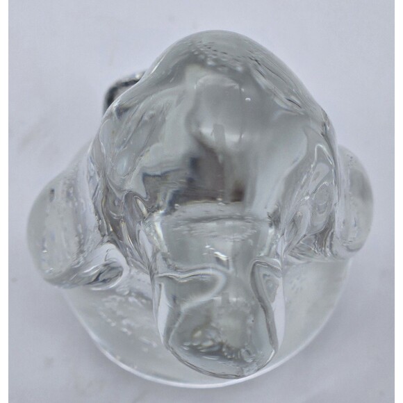 Leonard Towle Glass Hound Dog Paperweight Controlled Bubble Art Glass Vintage - Picture 5 of 7